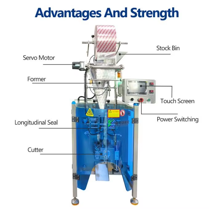 Servo Motor Packing Machine for Food Powder Curry Five Spice Chili ...