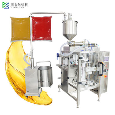 Single Track Intelligent Automatic Liquid Paste Sauce Packaging Machine with PLC Smart Control and High Precision Filling for Multi Viscosity Adaptability