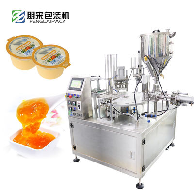 EU Standard Twin Head Automatic Cup Packing Machine, Custom Special Shape Holy Cup Chocolate Cup, Complete Auto Cup Loading Filling Sealing Line, Intelligent Servo Control For Liquid Coffee, Creamer,