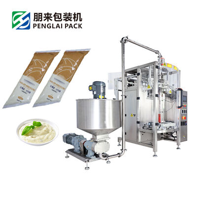 Automatic Vacuum Packaging Machine for Paste and Sauce in Slanted Corner Bags - Vacuum Packing Machine with Vacuum Filling and Sealing