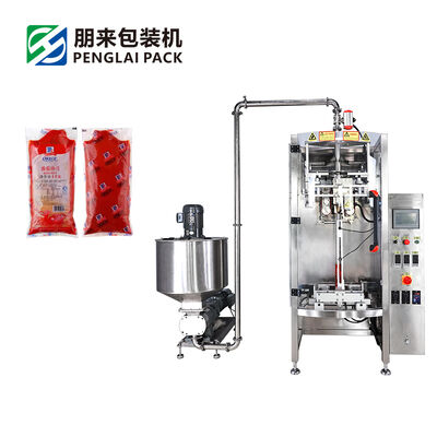 Industrial Stainless Steel Vacuum Packaging Machine with PLC Control for High-Speed 15-25bags/min Liquid Filling